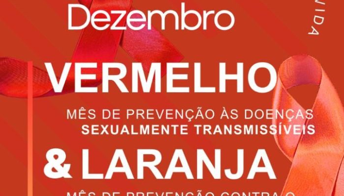 Dezembro vermelho laranja